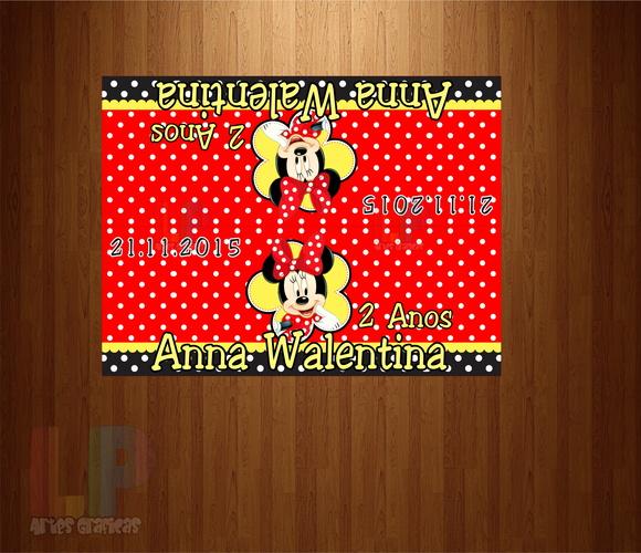Lapela Minnie Vermelha