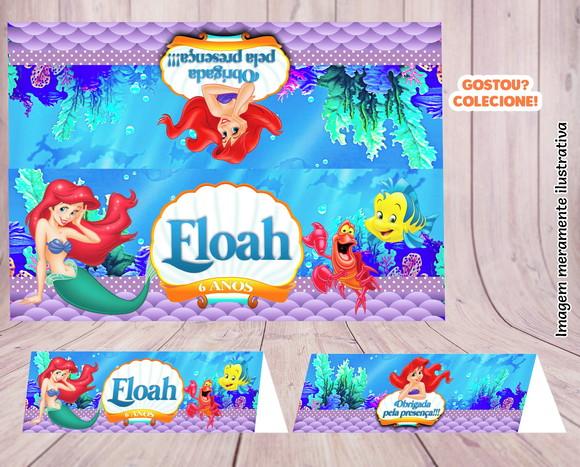 Lapela Personalizada - a Pequena Sereia - Ariel