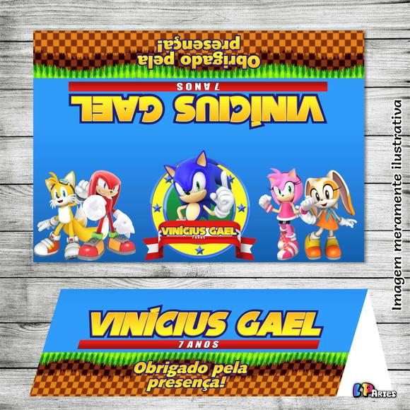 Lapela Personalizada - Sonic