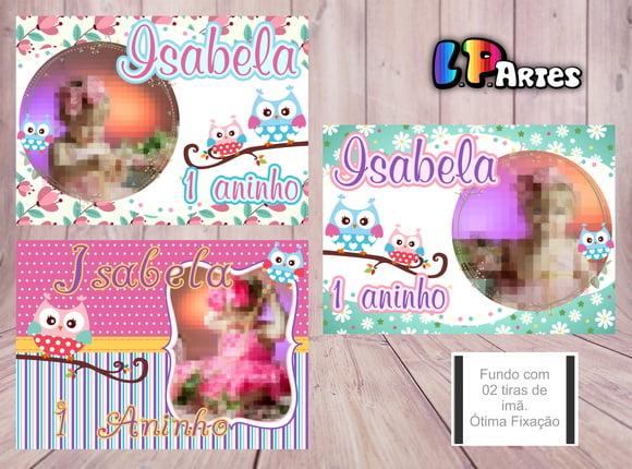 Lembrancinha com Imã - Corujinhas 5x7