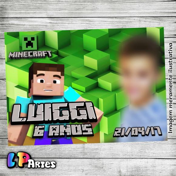 Lembrancinha com Imã - Minecraft
