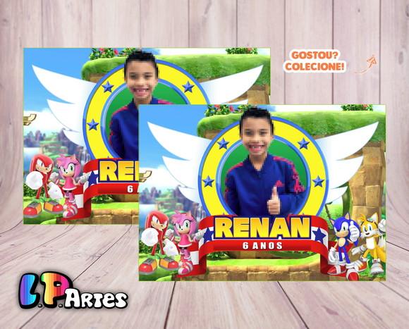 Lembrancinha com Imã - Sonic
