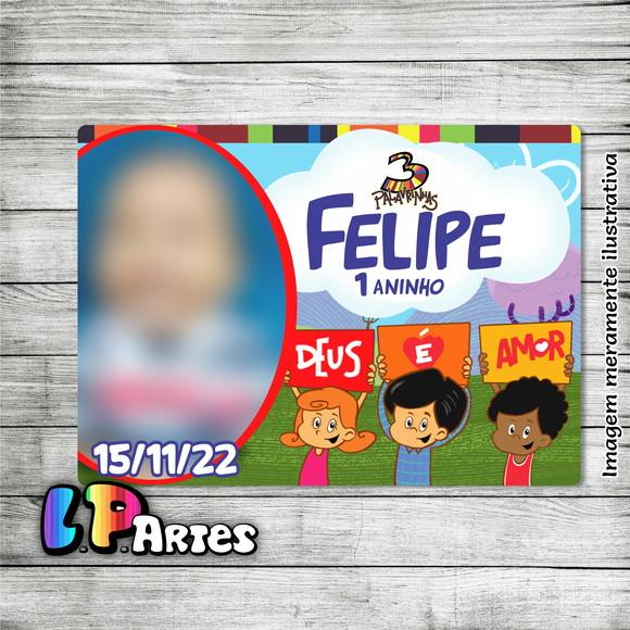 Lembrancinha com Imã - Três Palavrinhas