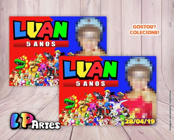 Lembrancinha com Imã -super Mário Bross