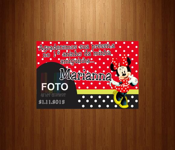 Lembrancinha Imã de Geladeira - Minnie