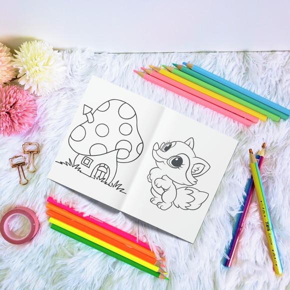 Livro de Colorir - Animais do Bosque
