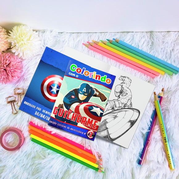 Livro de Colorir - Capitão América
