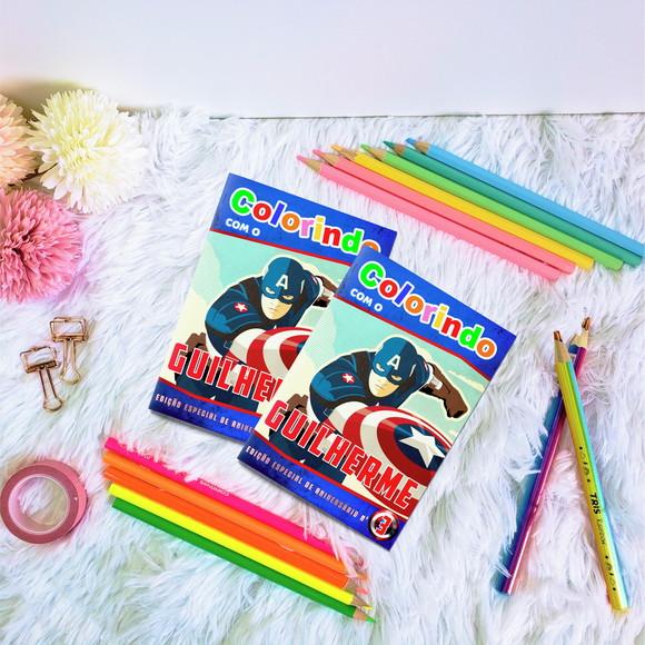 Livro de Colorir - Capitão América
