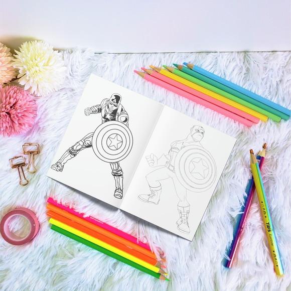 Livro de Colorir - Capitão América