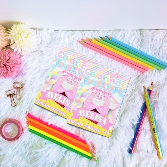 Livro de Colorir - Circo Rosa
