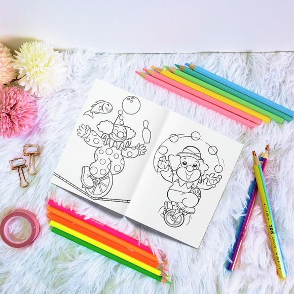 Livro de Colorir - Circo Rosa