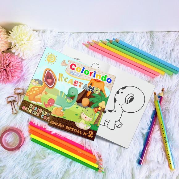 Livro de Colorir - Dinossauro Cute