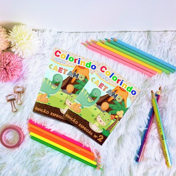 Livro de Colorir - Dinossauro Cute