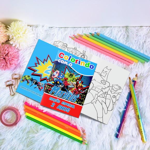 Livro de Colorir - Heróis