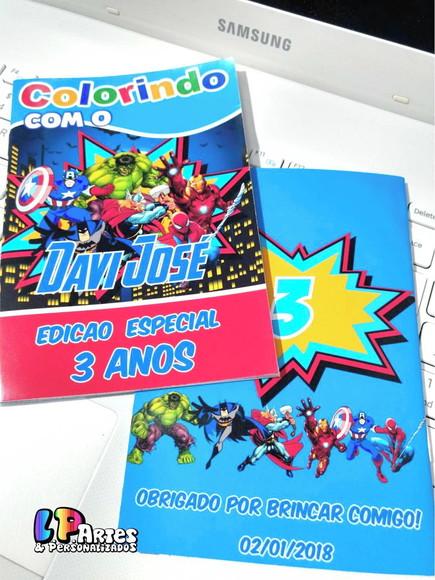 Livro de Colorir - Heróis