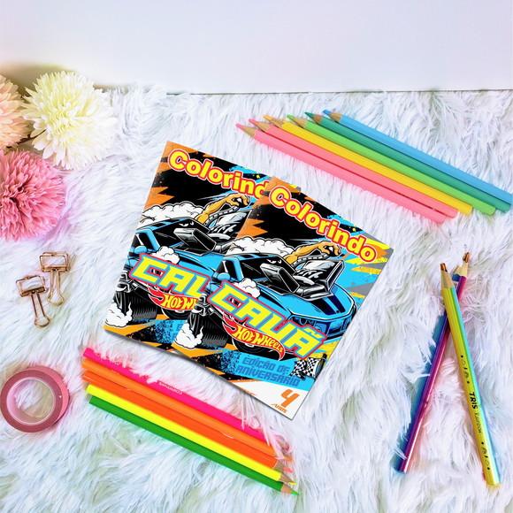 Livro de Colorir - Hot Wheels
