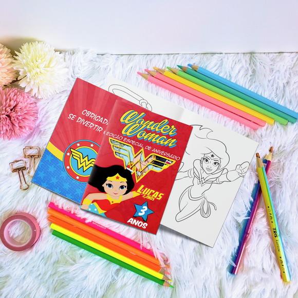 Livro de Colorir - Mulher Maravilha