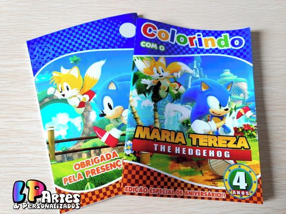 Livro de Colorir - Sonic