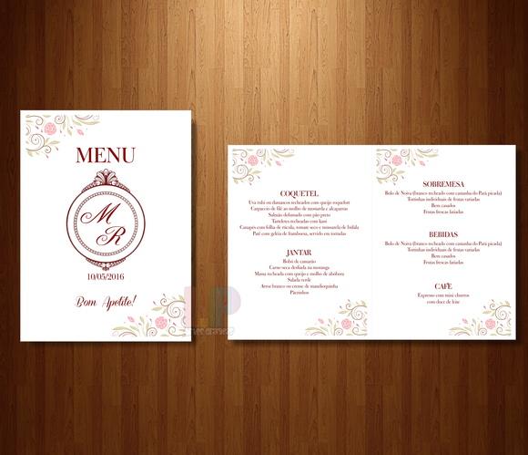 Menu - Cardápio de Mesa