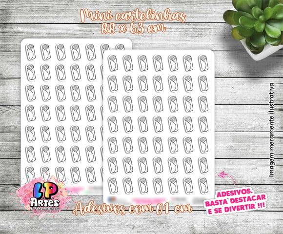 Mini Cartela de Adesivo - Burrito - M26