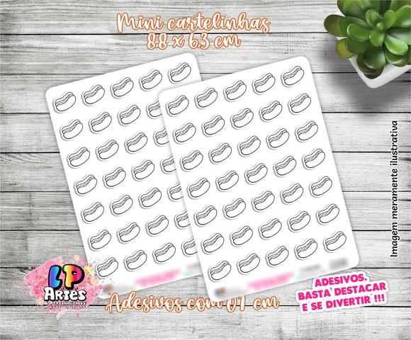 Mini Cartela de Adesivo - Hot-dog - M24