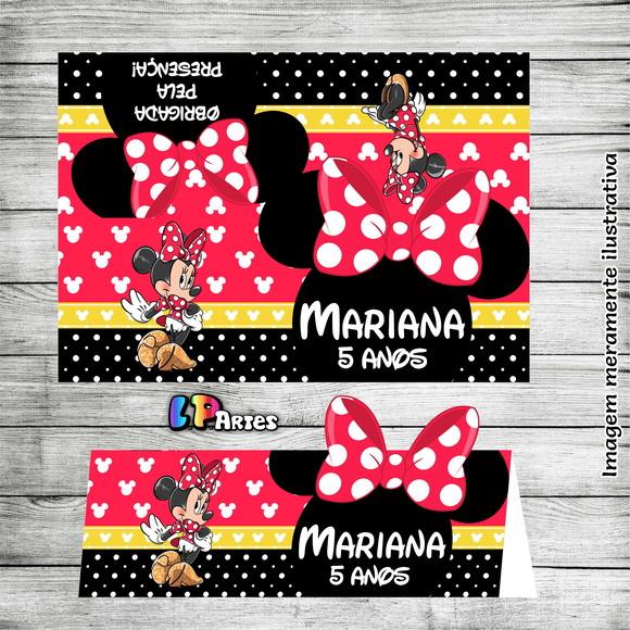Mini Lapela Minnie Vermelha
