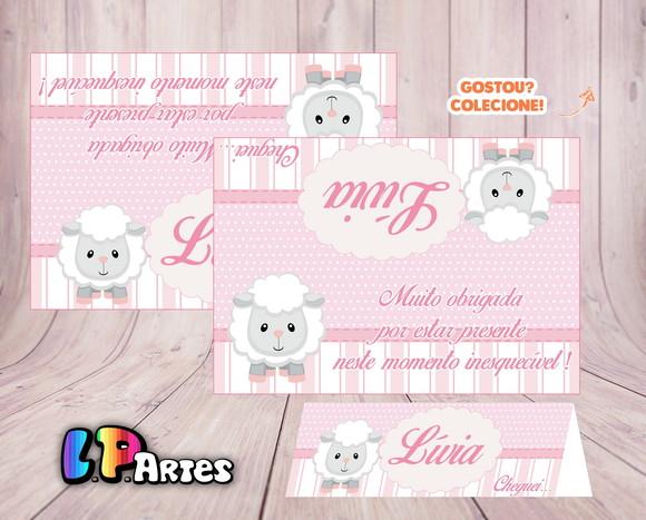 Mini Lapela Ovelhinha Rosa