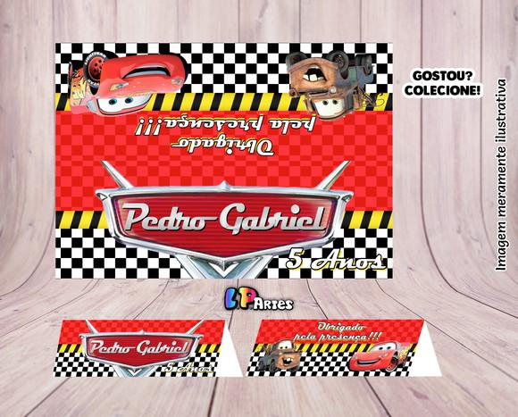 Mini Lapela Personalizada - Carros Disney