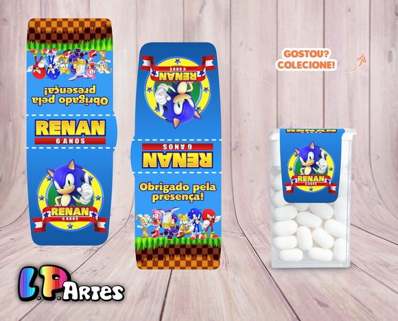 Rótulo Adesivo De Tic Tac- Sonic