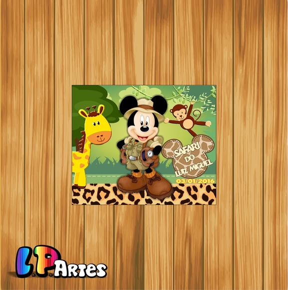 Rótulo Adesivo Chocolate Batonn Mickey