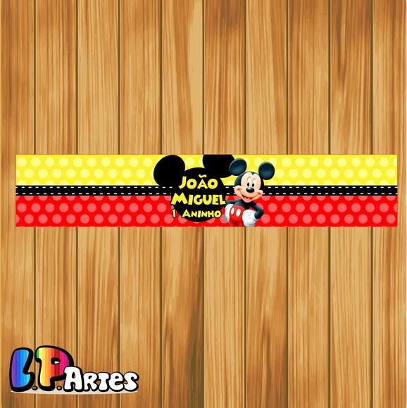 Rótulo Adesivo para Refrigerante Mickey