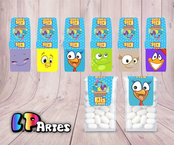 Rótulo Adesivo Tic Tac - Turma Da Galinha Pintadinha
