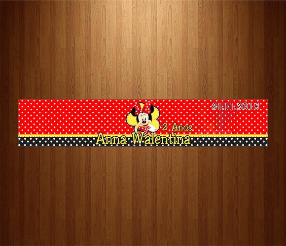 Rótulo Refrigerante Caçulinha Minnie