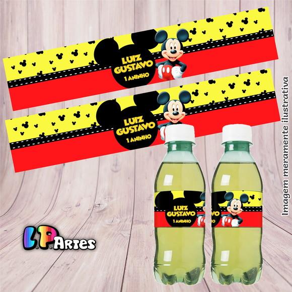 Rótulo Refrigerante Mickey Mouse