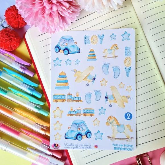 Stickers - Cartela de Adesivos - Brinquedos 2