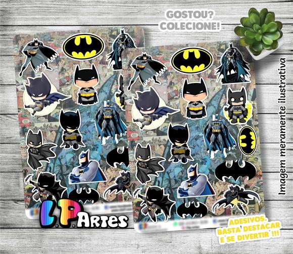Stickers - Cartela de Adesivos - Batman