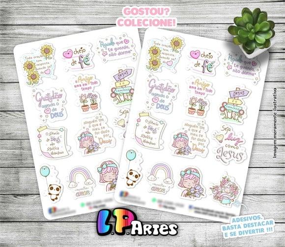 Stickers - Cartela de Adesivos - Frases Motivacionais 2