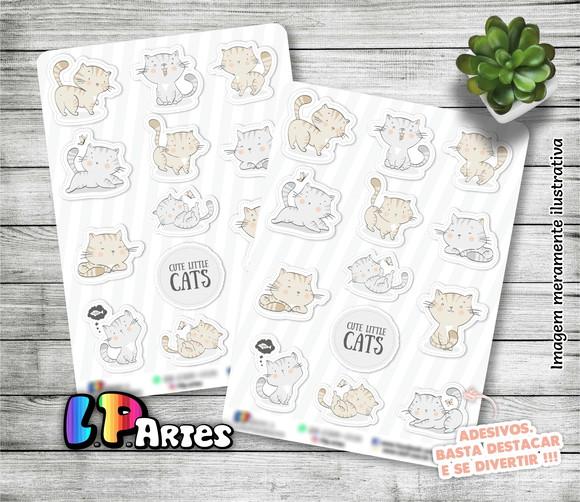 Stickers - Cartela de Adesivos - Gatinhos 5