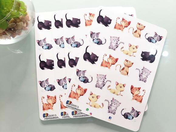 Stickers - Cartela de Adesivos - Gatinhos 6