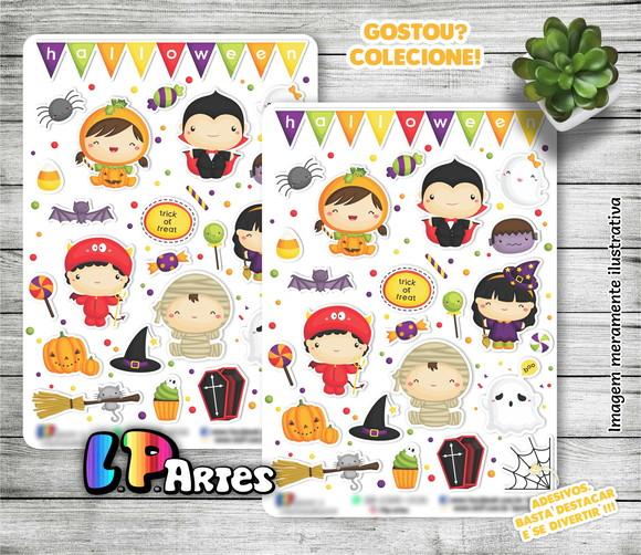 Stickers - Cartela de Adesivos - Halloween