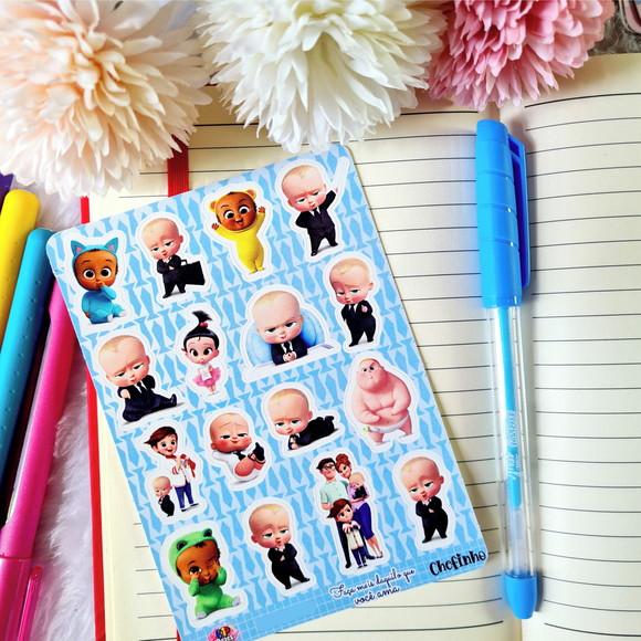 Stickers - Cartela de Adesivos - o Poderoso Chefinho