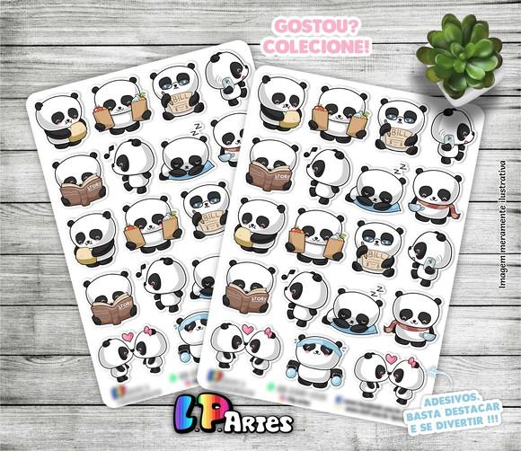 Stickers - Cartela de Adesivos - Panda Atividades