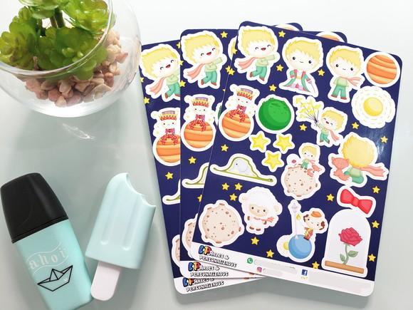 Stickers - Cartela de Adesivos - Pequeno Príncipe