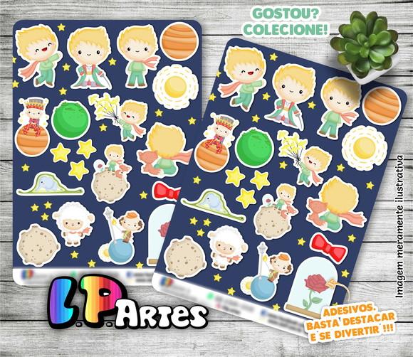 Stickers - Cartela de Adesivos - Pequeno Príncipe