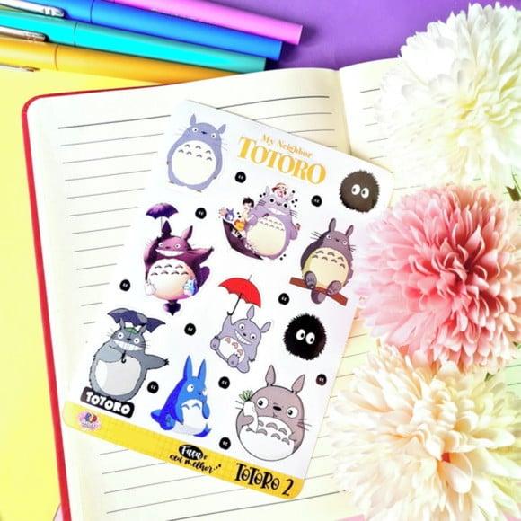 Stickers - Cartela de Adesivos - Totoro