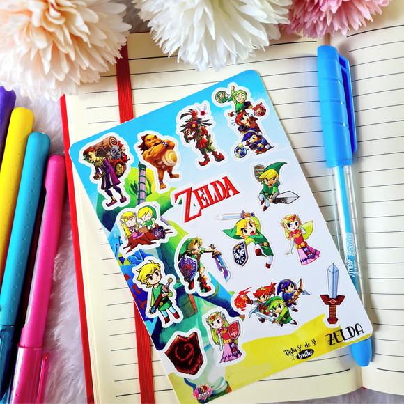 Stickers - Cartela de Adesivos - Zelda
