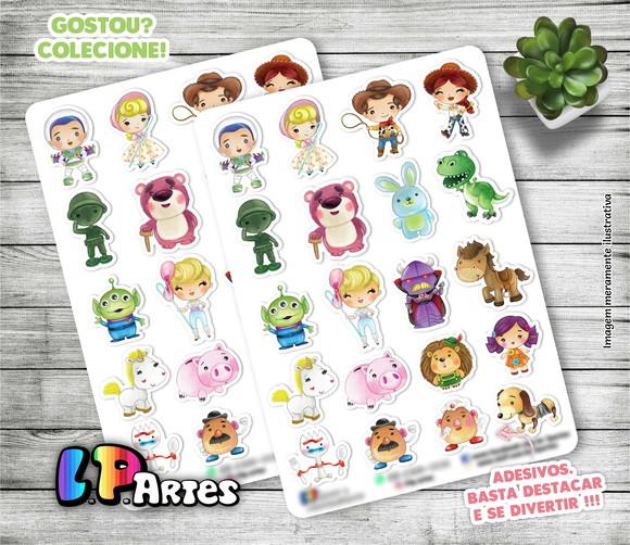 Stickers - Cartela de Adesivos - Toy Story