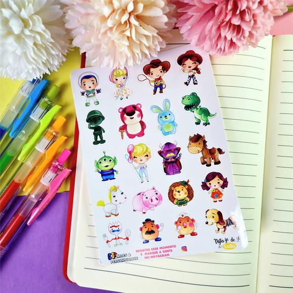 Stickers - Cartela de Adesivos - Toy Story