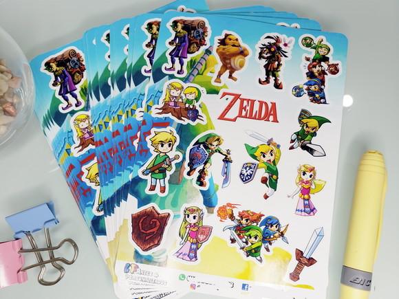 Stickers - Cartela de Adesivos - Zelda