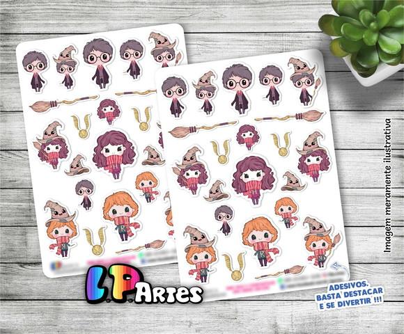 Stickers - Cartela De Adesivos Em Vinil - Harry Potter 2